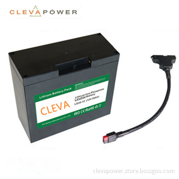 12V 30Ah LiFePO4 Lithium Battery for Electric Golf Trolley / Cart Parts